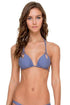 Luli Fama Cosita Buena Zig Zag Knotted Cut Out Triangle Top